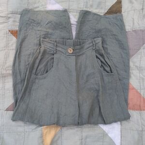 Linenfox Frankie Trousers Pine Green XS